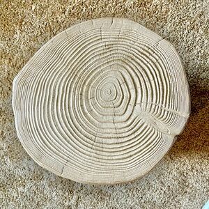 Faux Wood Round Accent Table.  Target brand